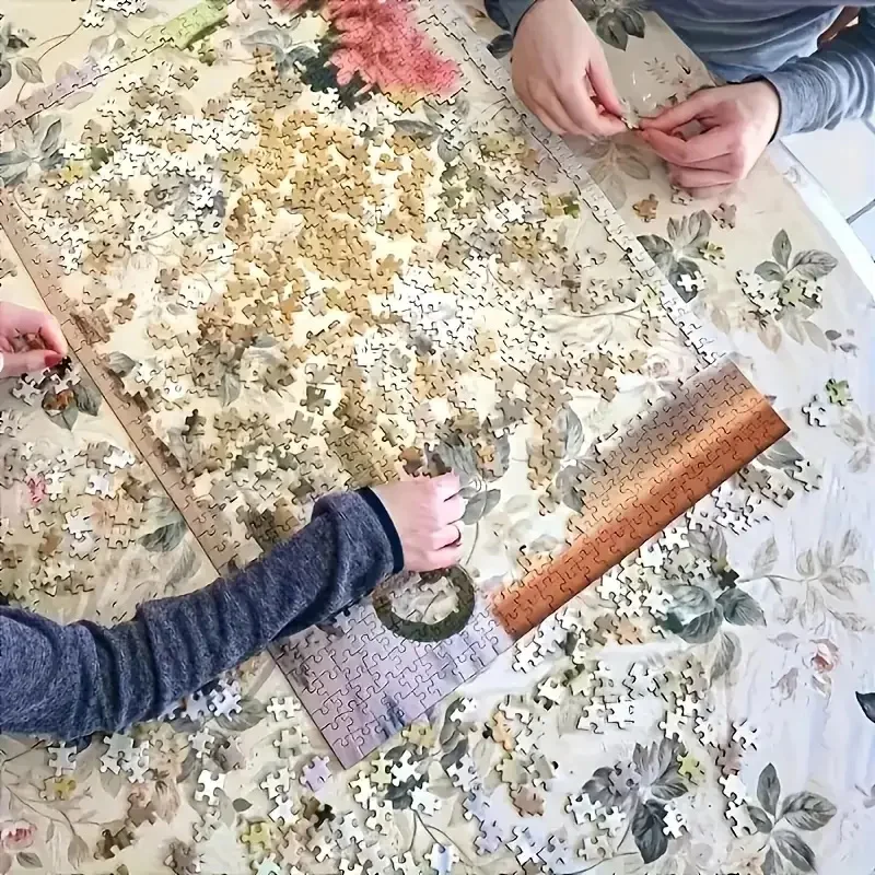 1000pcs Reindeer DIY Puzzle - Vibrant Cartoon Design, Challenging Brain Game for Adults and Family Fun Nights, Unique Artistic