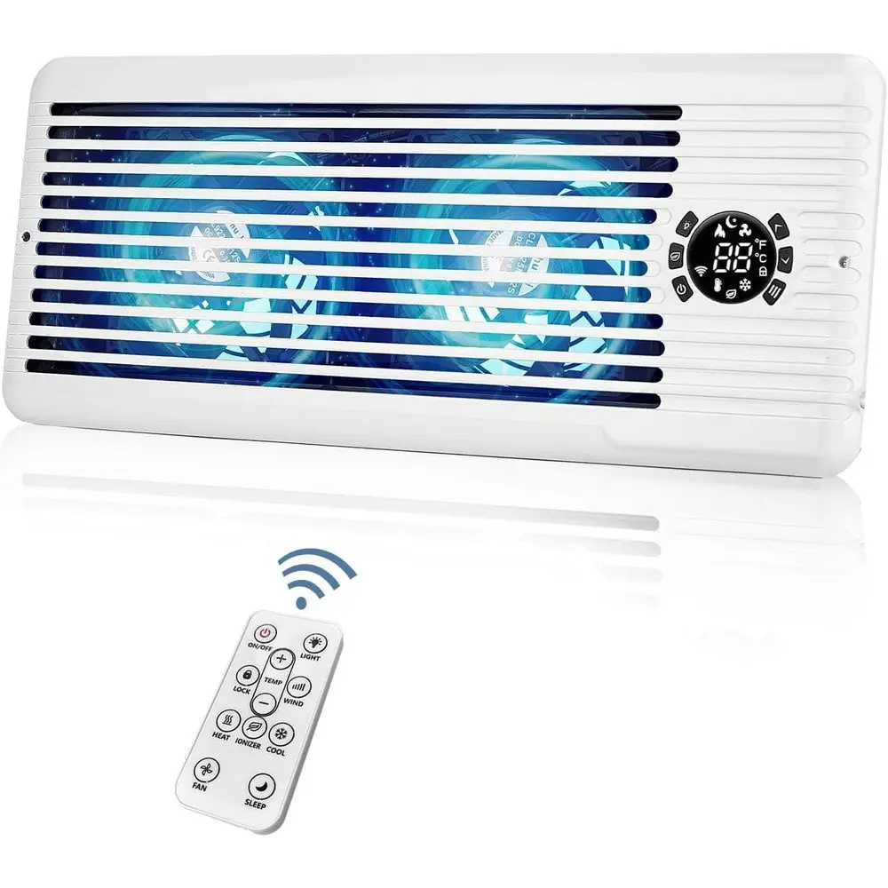 

Register er an or 4" x 10" Register Holes, Smart AC Vent er ans Improves Heating & Cooling with Remote and tat Control,10-Speed