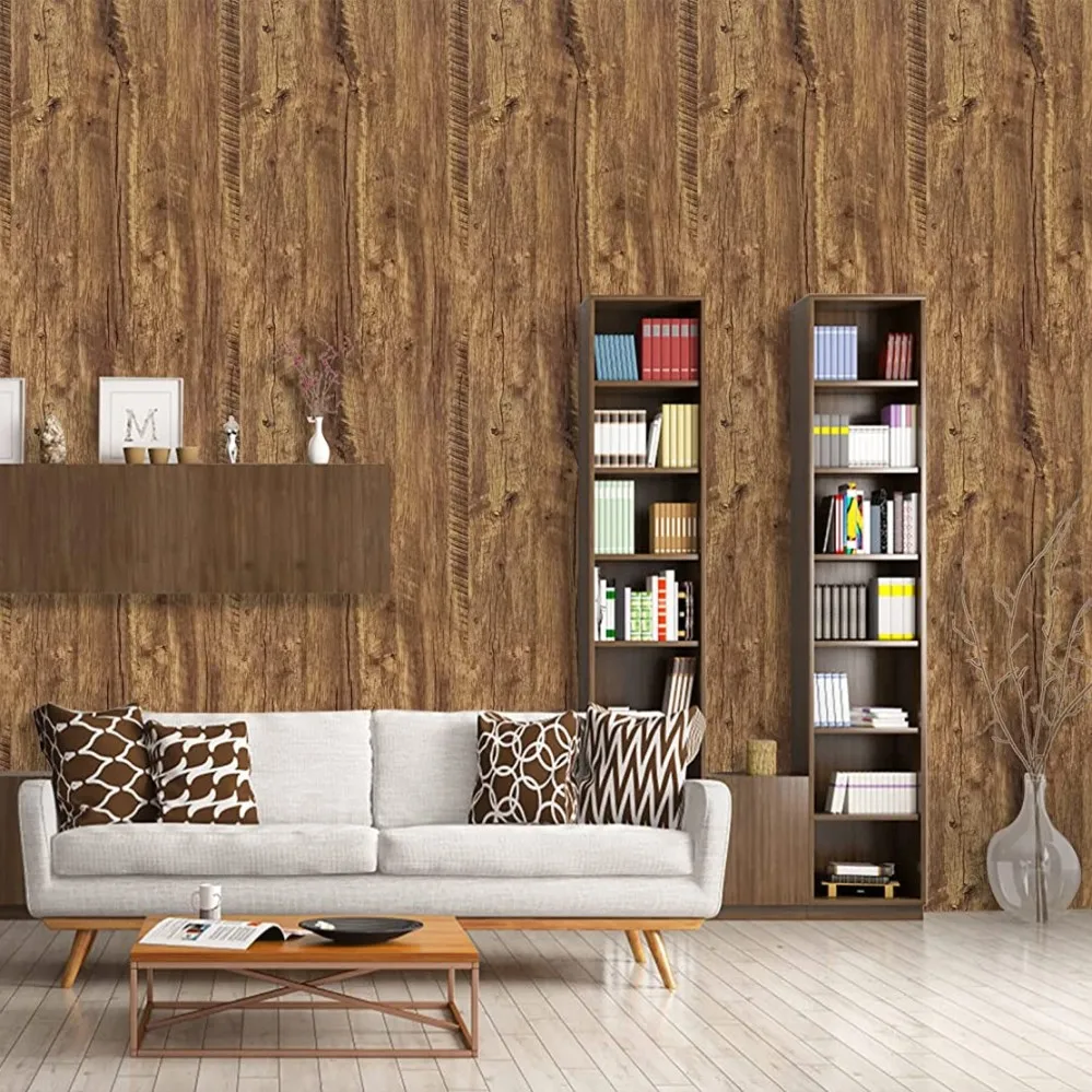 55 cm Holzmaserungsaufkleber, selbstklebende, hochwertige Tapete, geeignet für Küchenarbeitsplatten, Schränke, Tische, Wände, Renovierung – Detail 12