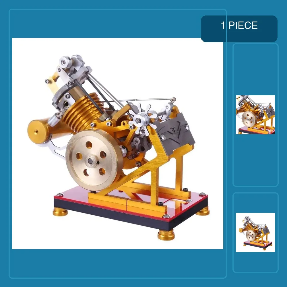 Suction Fire Type Flame Flicker Stirling Engine Model Kit  Educational Toy Collection Gift