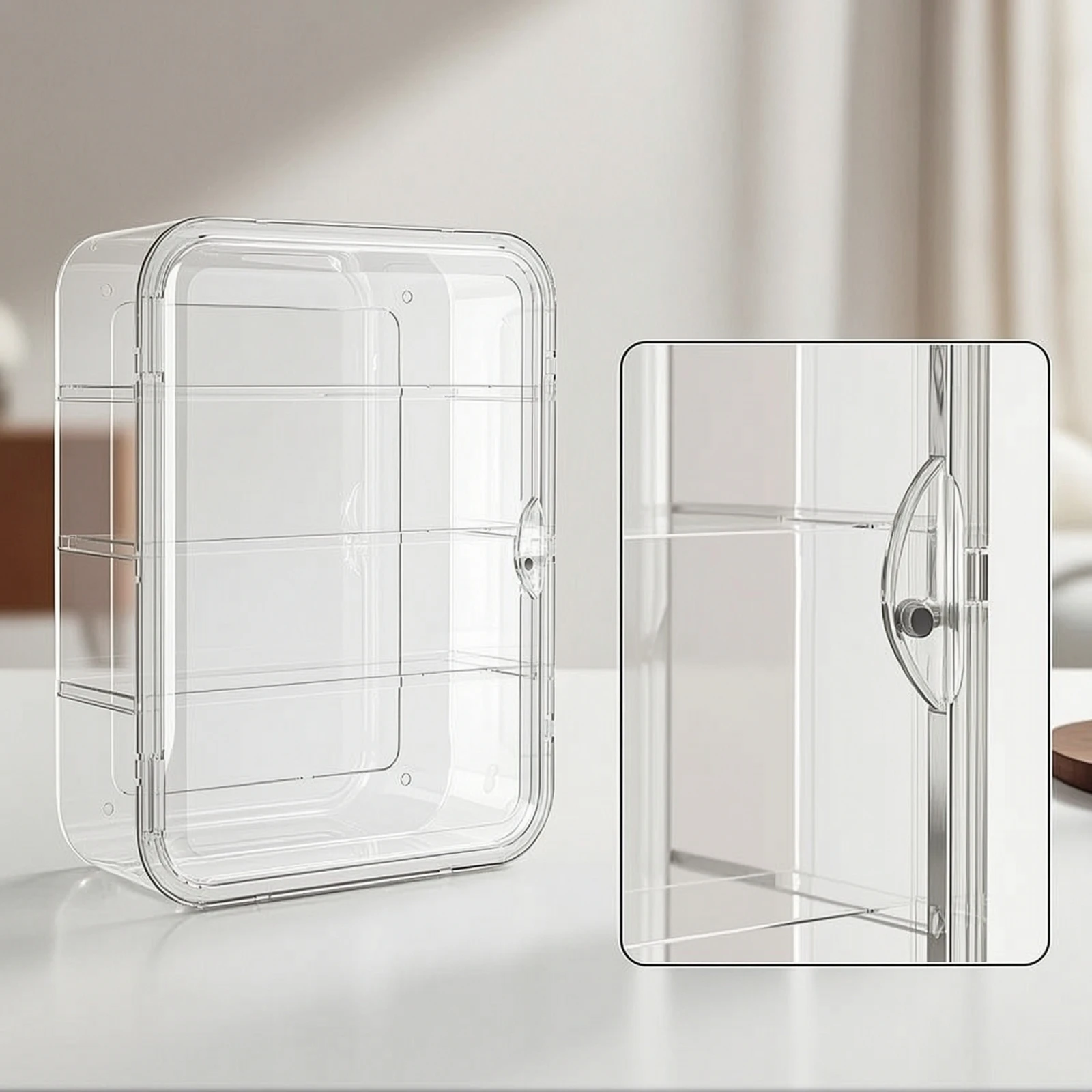 Wall Display Case Transparent - Figure Display Box ulasan dan harga