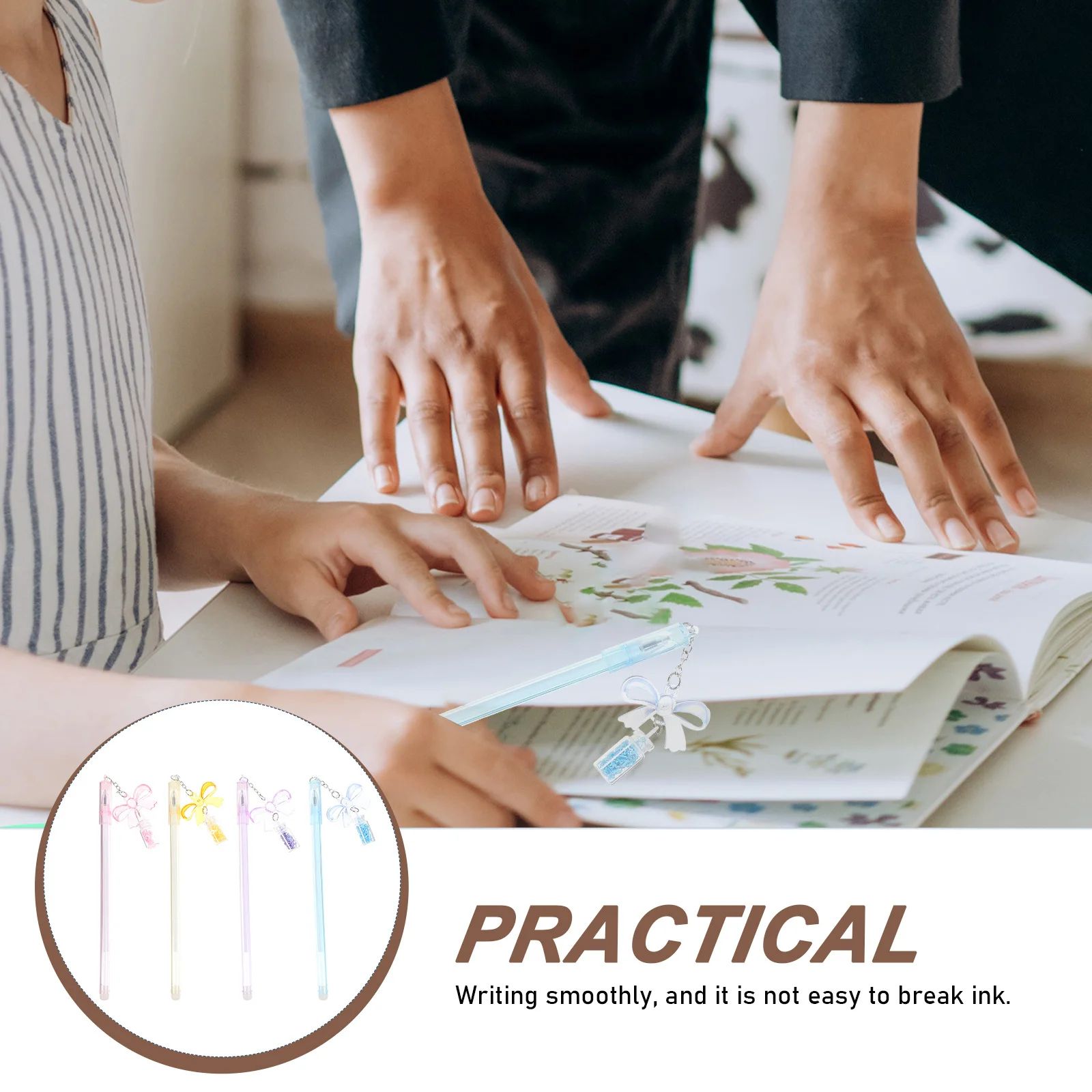 

Набор из 8 блестящих ручек с долговечным чернильным потоком для творчества, раскрасок, скрапбукинга, легкие ручки для ежедневных заметок