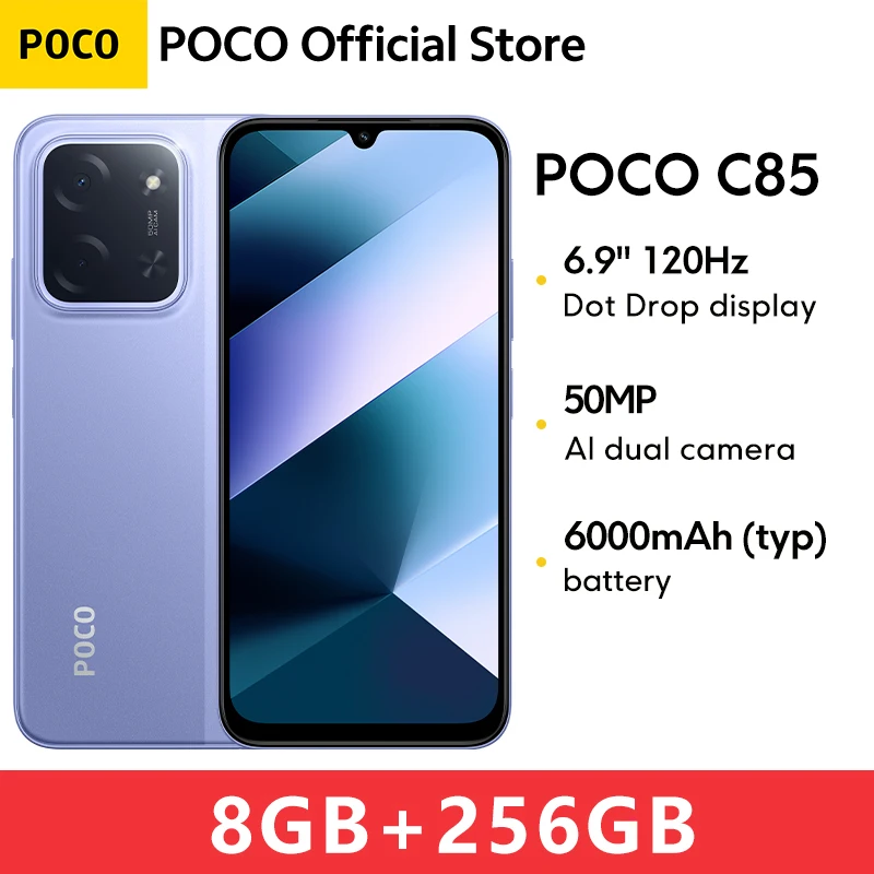 POCO C85 Global Version Smartphone 128GB 256GB MTK Helio G81-Ultra