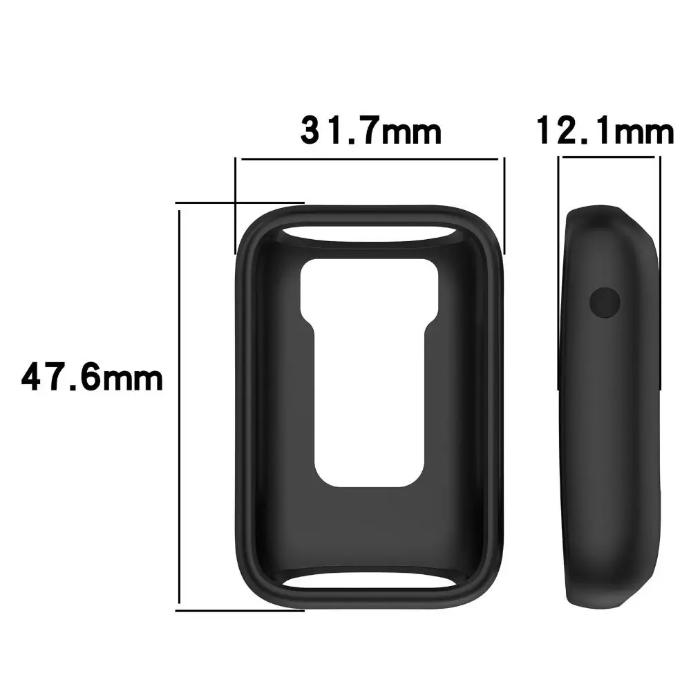 New Smartwatch Frame Pcreen Protector Silicone Protective Case Cover For Xiaomi Mi Band 7 Pro