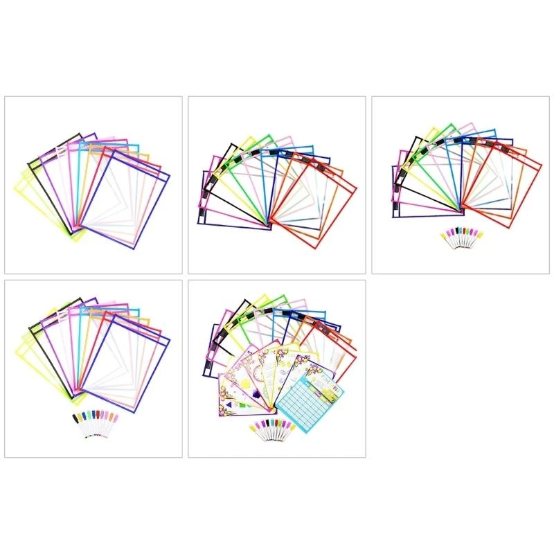 Saku Lembar Kerja dengan Spidol, Slot Pena,