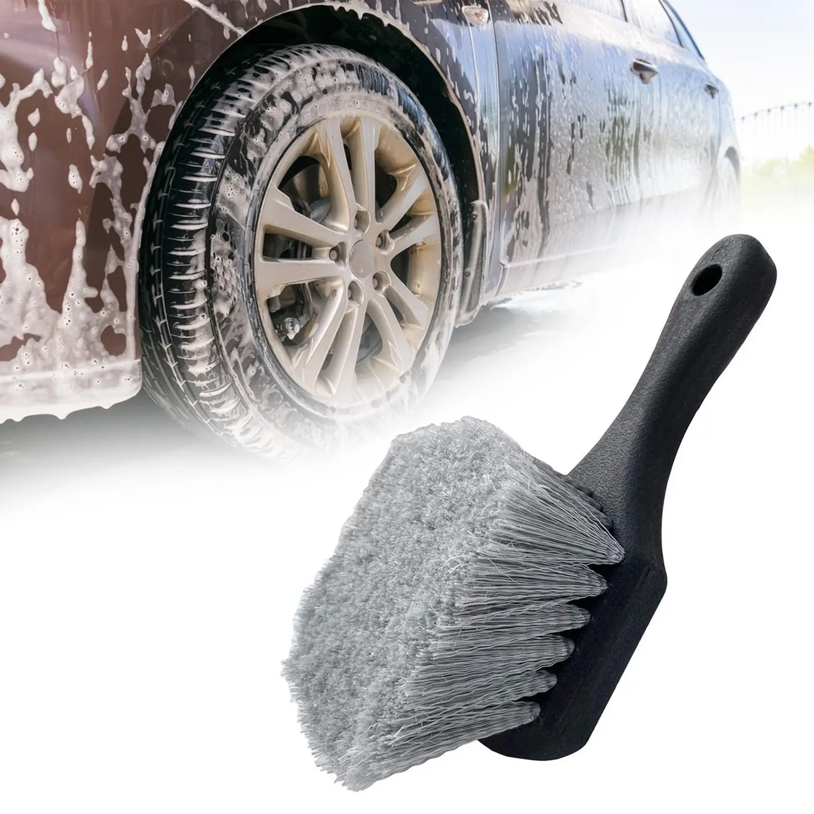 

Car Tire Brush Sturdy Tire Washing Brush for Car Tires Vehicles Wheels