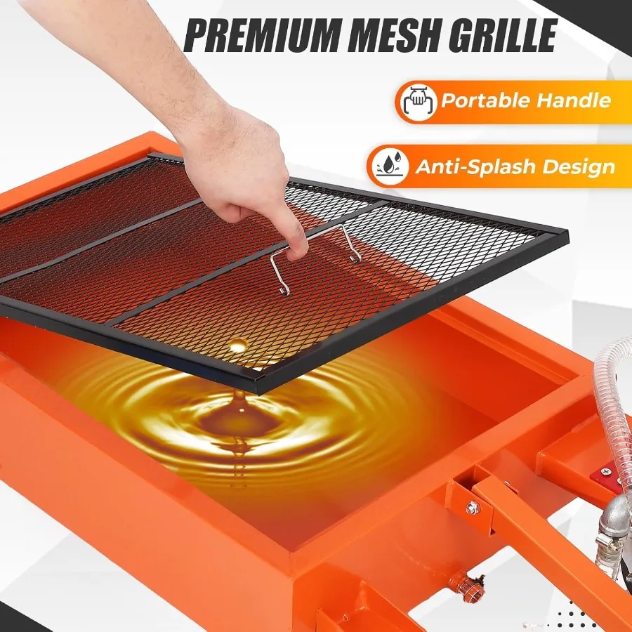 17 جالون مقلاة تصريف الزيت منخفضة المستوى مع مضخة كهربائية 12 فولت 180 واط للسيارات وسيارات الدفع الرباعي والشاحنات والحافلات RVs البناء المعدني الثقيل Fol #3