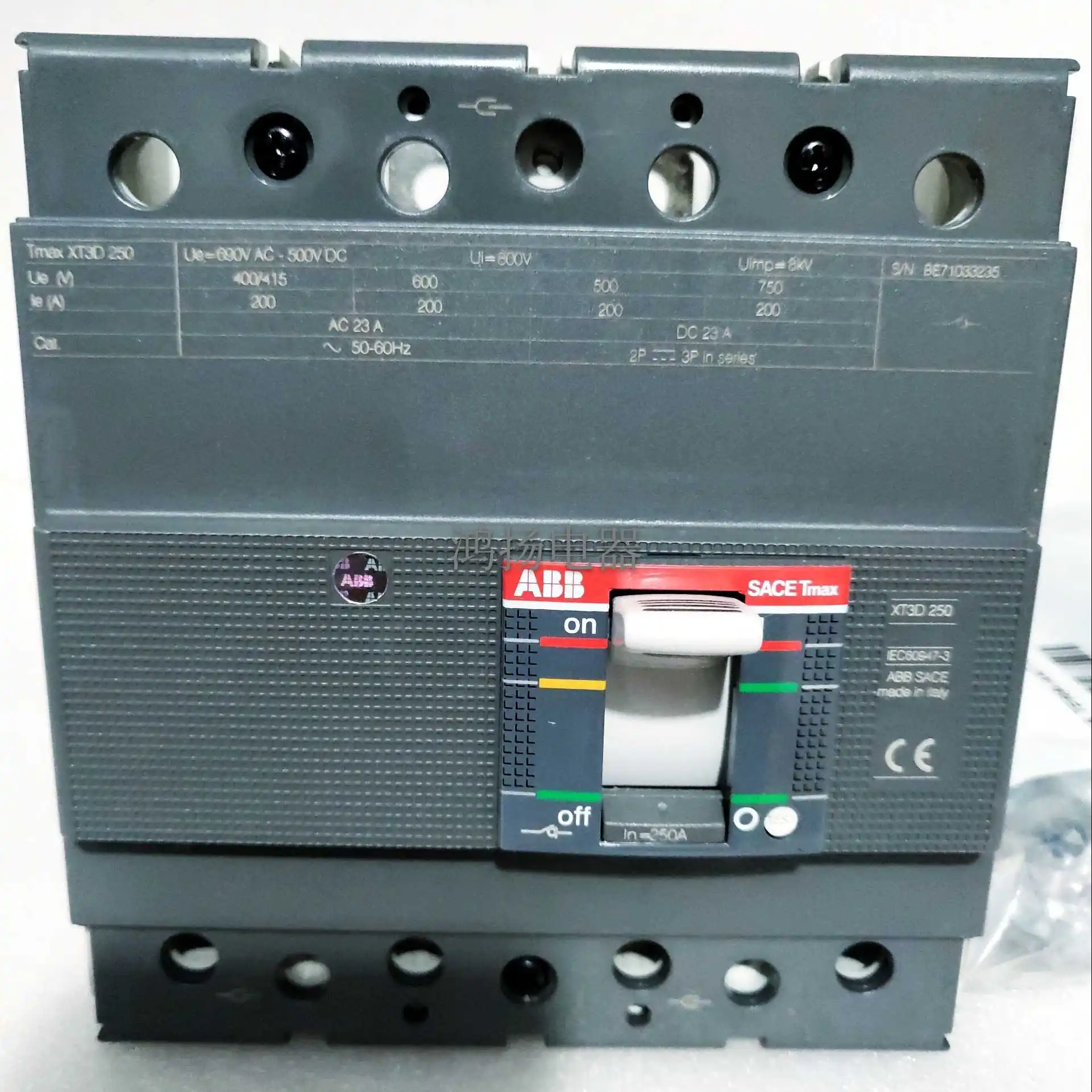 Abb Sace Tmax XT3D …