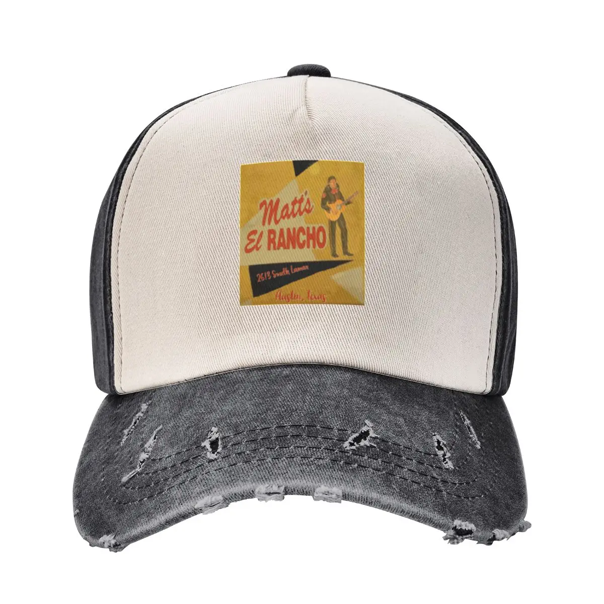 Matt's El Rancho Rest. - Austin, TX (1950s) Baseball Cap Snap Back Hat Golf Cap Sports Cap Caps Male Women's