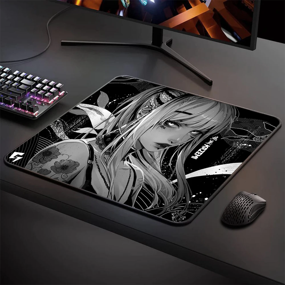 Dark Kazemi Premium Gaming Mousepad 45*40cm E-Sports Mouse Pad Anime Mouse Mat Game Professional Balance Keyboard Mat Table Mats