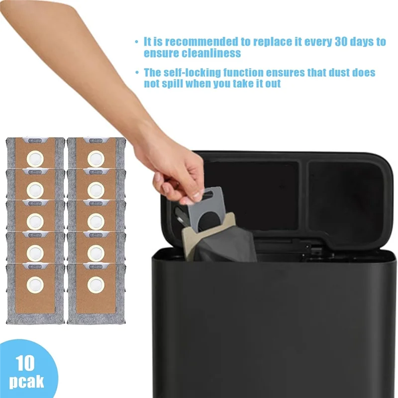 A88M 22Pcs Replacement Dust Bags For Eufy Clean G35+, G40+, G40 Hybrid+ Auto-Empty Station, Dust Bags Vacuum Accessories