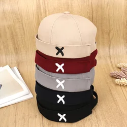 Men Women Summer Cotton Brimless Skullies Cap Fashion Beanies Caps Street Melon Caps Unisex Hip Hop Hats Adjustable Docker Hats