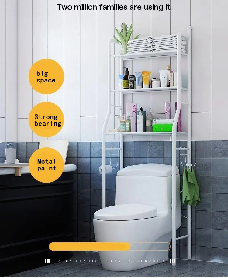 On the wall-mounted flip cover, the open wave wheel is above the suitable sunscreen storage cabinet rack, creative space, toilet