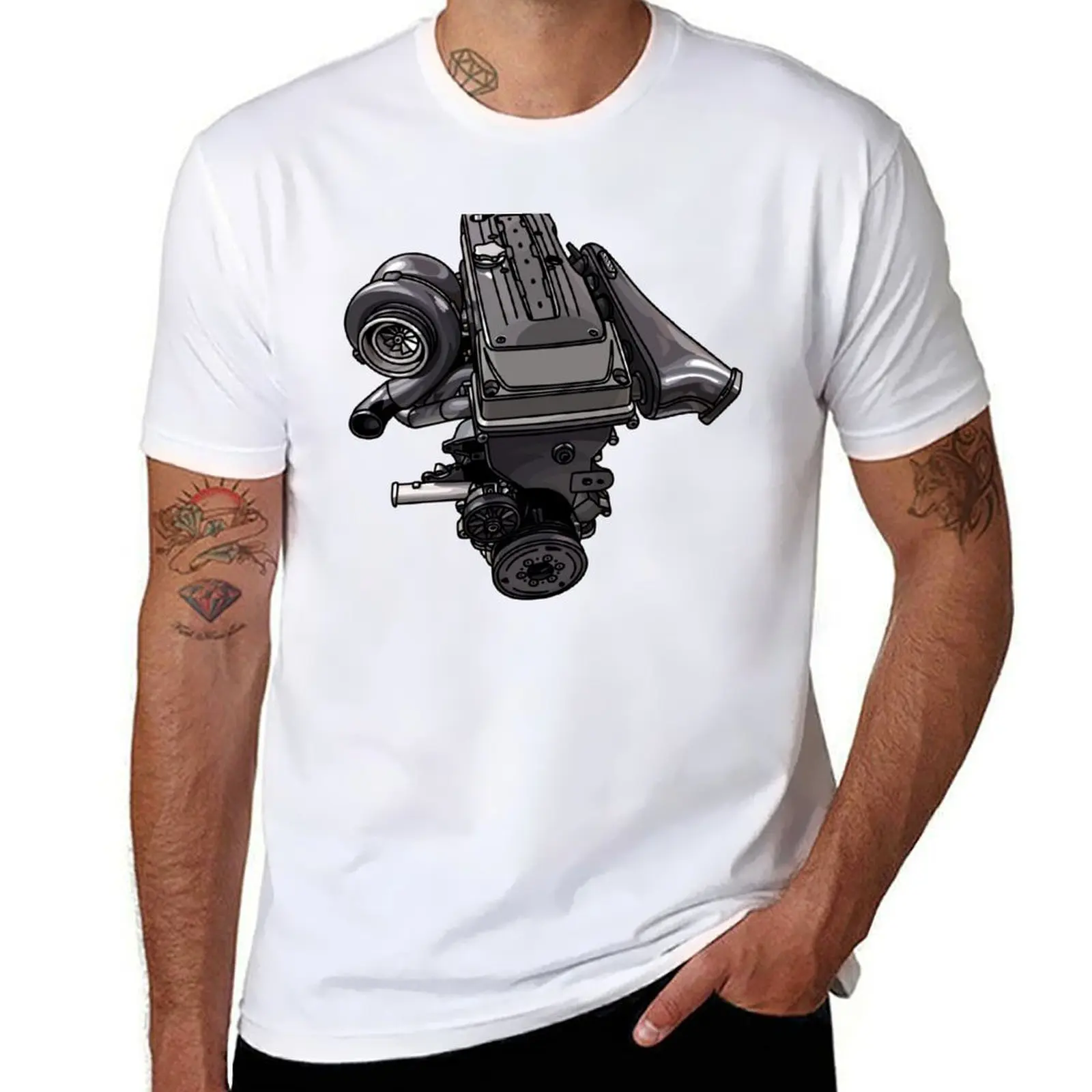 

Barra Engine T-Shirt man t shirts for men anime t shirts oversize cotton t shirt pack T-shirt