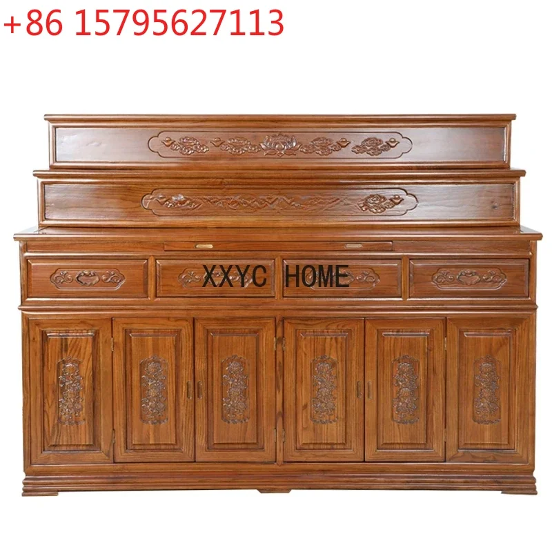

Three-Layer Solid Wood Camphorwood Altar Buddha Table Buddha Shrine Altar Altar God Table Worship Table