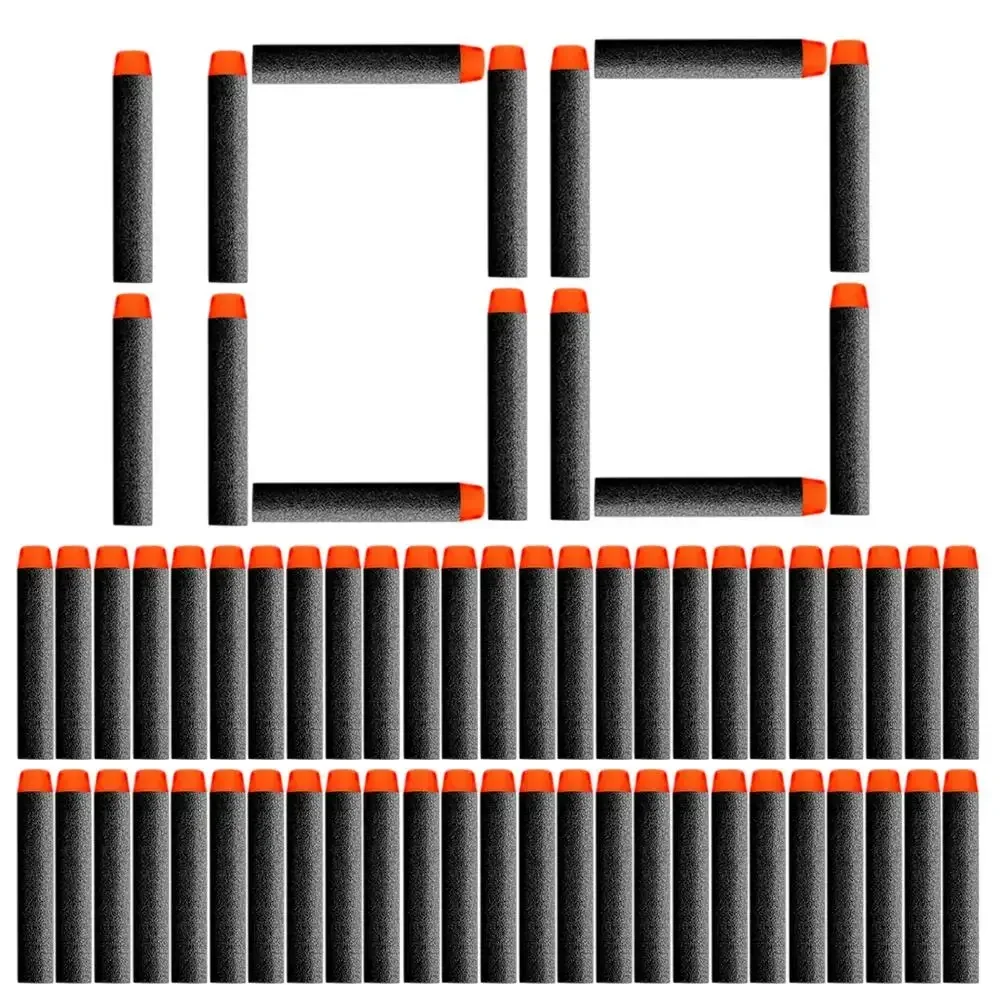 100 قطعة ل ullets لينة الجوف هول رئيس 7.2 سنتيمتر عبوة السهام لعبة بندقية ullets لسلسلة lasters عيد الميلاد طفل الأطفال هدية #2