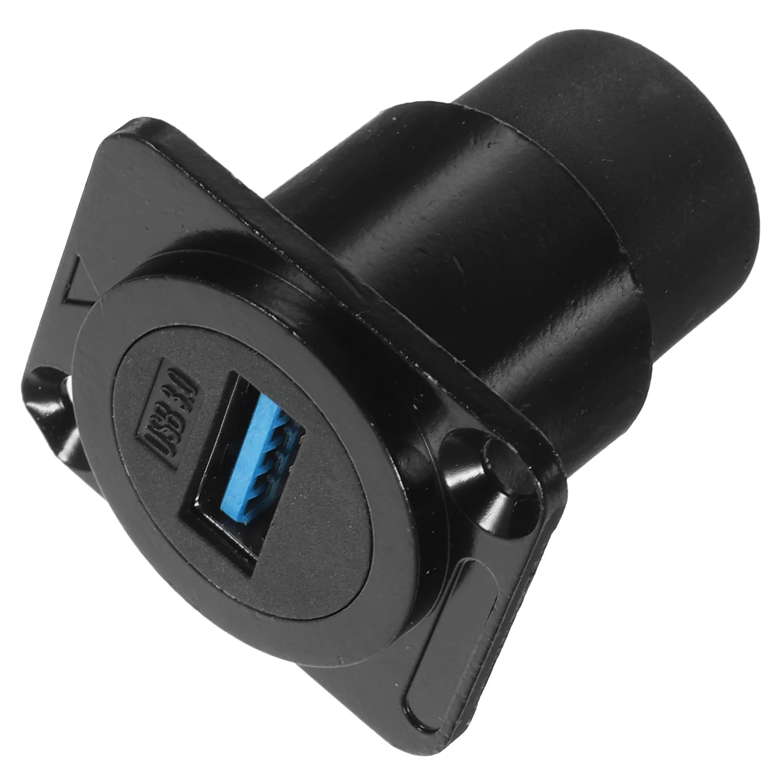 USB Panel Socket Pass Through Bulkhead Adapter Waterproof Cable Data Extension 30 Mount Coupler image 3