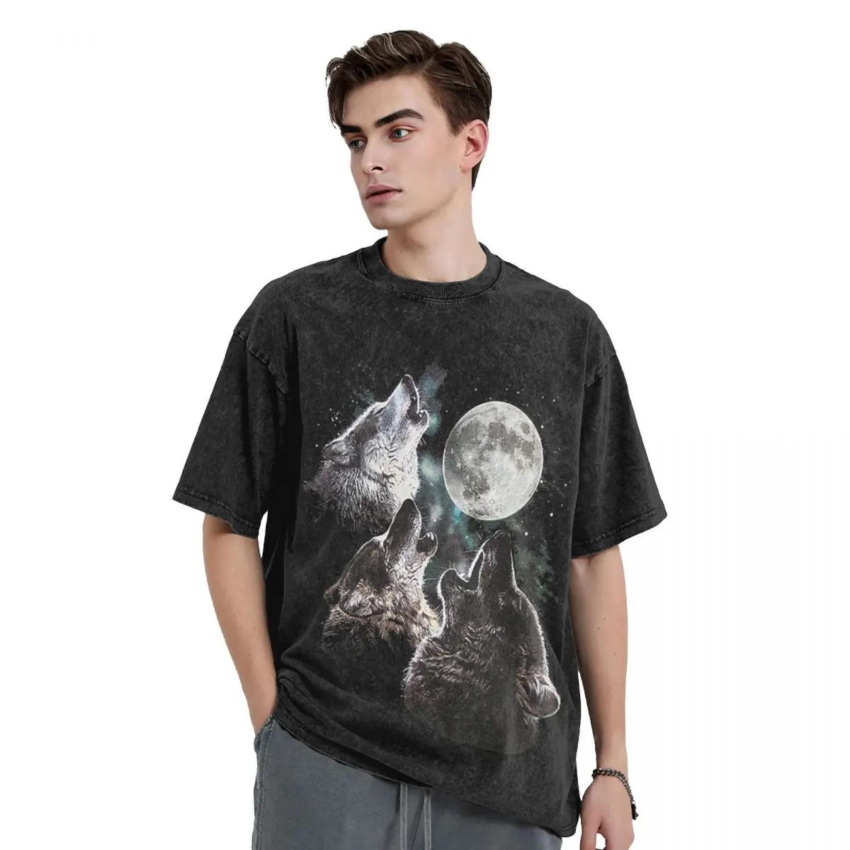 3 phases of the moon T-Shirt plus size tops essential t shirt rapper graphic tees quick drying mens t shirts