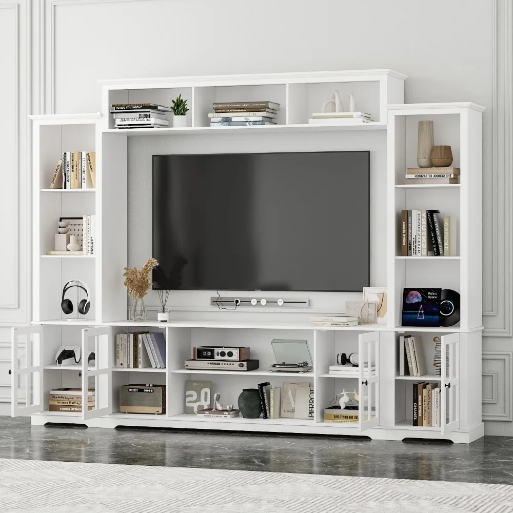 Wall Unit Entertainment Center, TV Wall Units for Living Room with Storage, 102