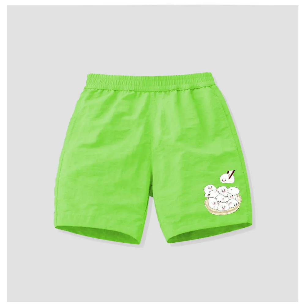 

Boys and girls shorts Summer thin quick-drying pants Children's casual quarter pants beach pants Baby wear sports pants