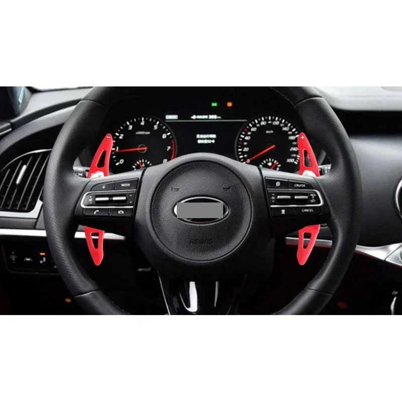 Aluminum Alloy Steering Wheel Shift Paddles Extended Decoration Trim For Kia Stinger Paddle Shifters Auto Parts Accessories