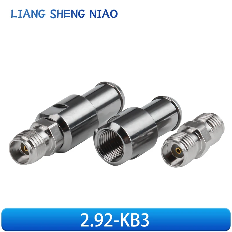 1Pcs 2.92-J/VNet MM Male Female Millimeter Wave Stainless Steel Adapter 40GHz Test Head Network Distribution Adapter