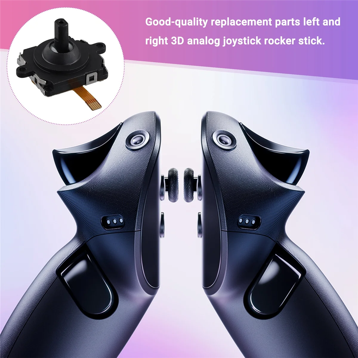 2PCS 3D Analog Joysticks for Meta Quest3 VR Controller Thumbstick 3D Analog Joystick for Quest3 HOT