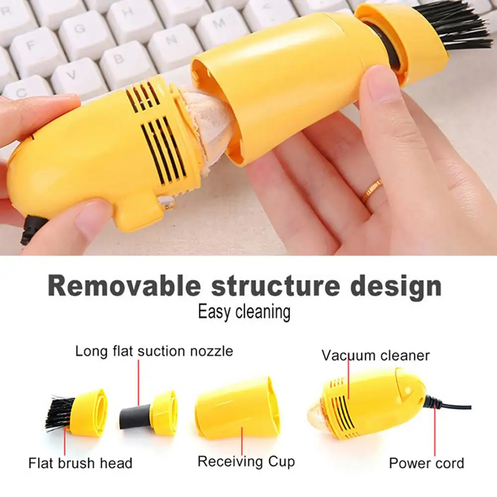 Mini Car dashboard Laptop Brush Practical Convenient 6 Colors USB Keyboard Vacuum Cleaner for Printer