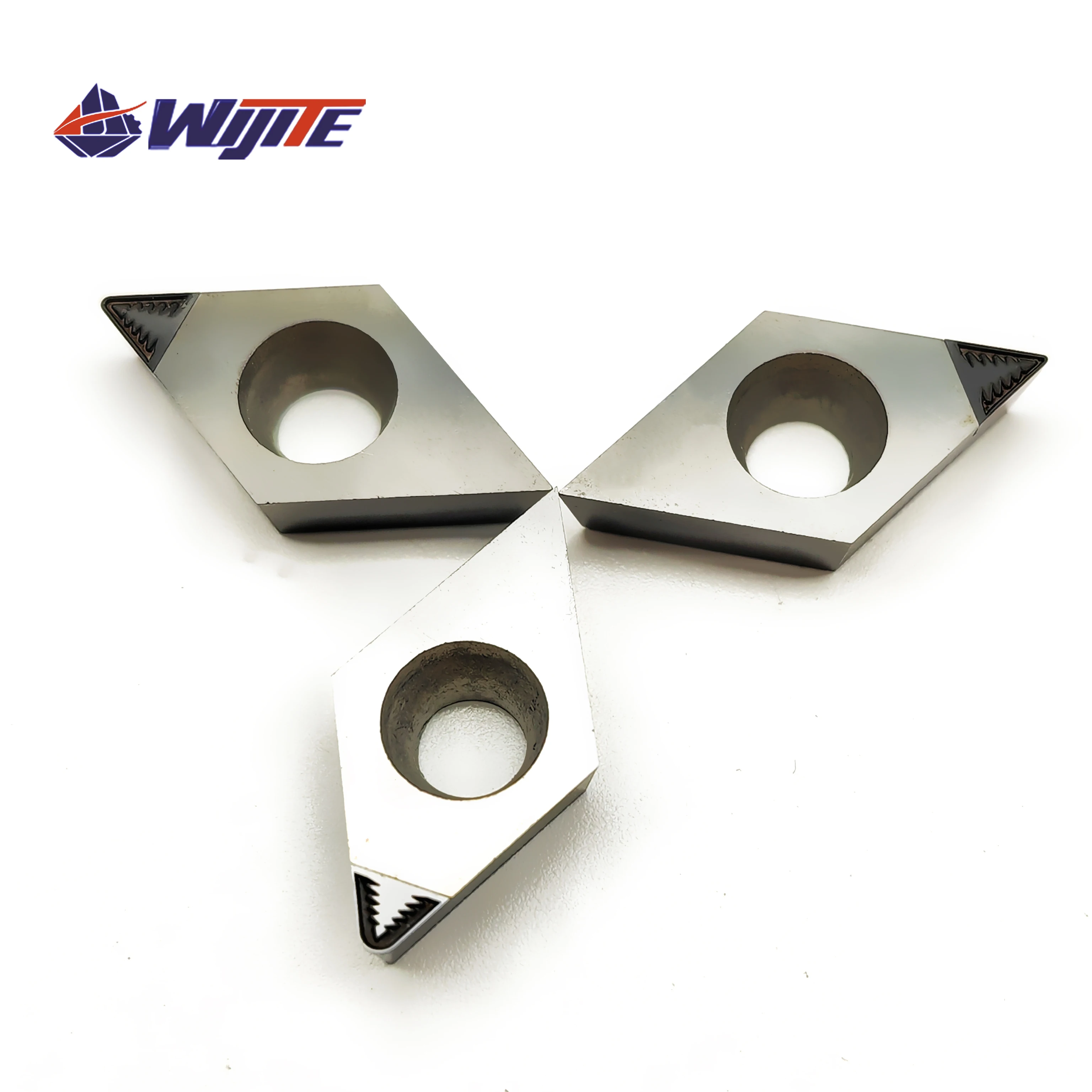 2PCS PCD insert DCGT070202 04 08 DCGT11T302 04 08 DX Chip breaking tool copper aluminum magnesium fibre glass plastic DCGT