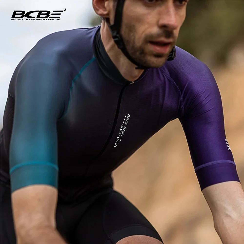 All New BCBE Race Purple Cycling Jersey High Quality Pro Team Short Sleeve Cycling Jersey Men Road Bicycle Clothing Ciclismo