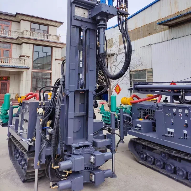 China High Efficiency Drilling Rig Machine 100M Tracked Pneumatic Borehole 200 Meter Deep Truck Mounted Water Well Drilling Rig