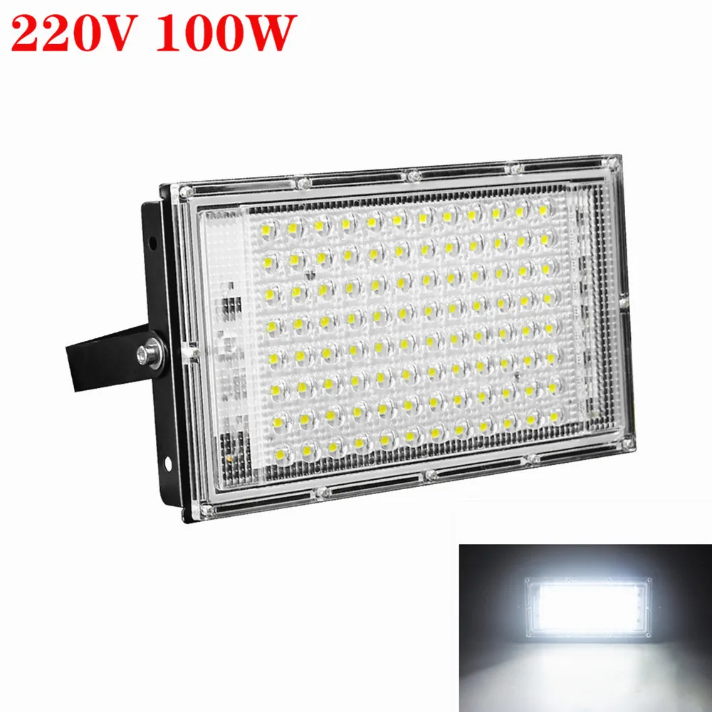 

50W 100W Led Flood Light AC 220V 230V 240V Outdoor Floodlight Spotlight IP65 Waterproof LED Street Lamp Landscape Lighting