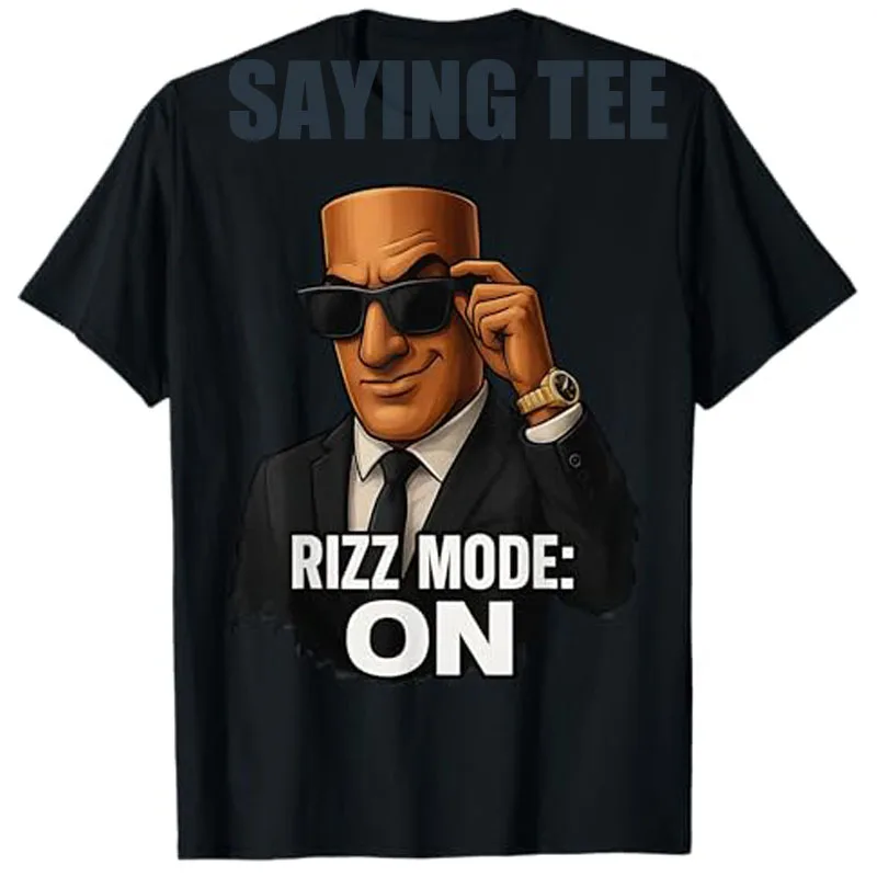 

Tung Tung Tung Sahur Rizz Mode on Italian Brainrot Meme T-Shirt Men's Fashion Y2k Design Graphic Outfit Gen Z Aesthetic Clothes