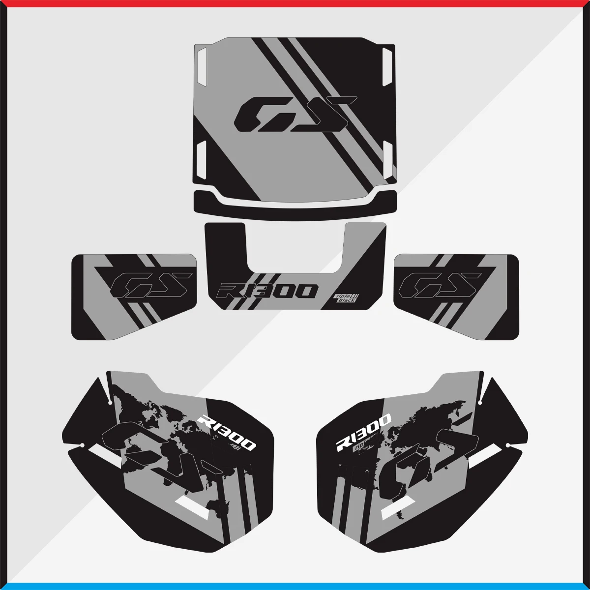 لسيارات BMW R1300GS R 1300 GS 1300 2023-2024 R 1300GS طقم حماية من البولي يوريثان ملحقات حقيبة طبقة حماية الطلاء