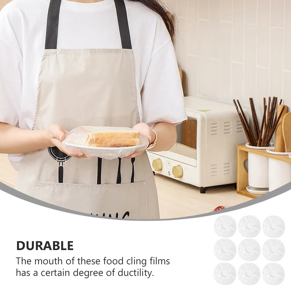 

100pcs Cling Films Elastic Wrap Bowl Covers Dust Proof Storage Household Disposable Wrap Films Disposable Film Containers