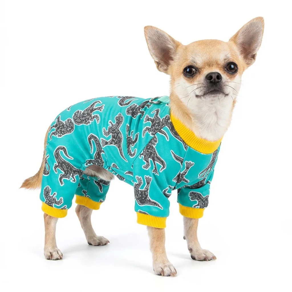 Soft Cotton Dog Pajamas Dinosa - огляд і ціна D Ring Strap