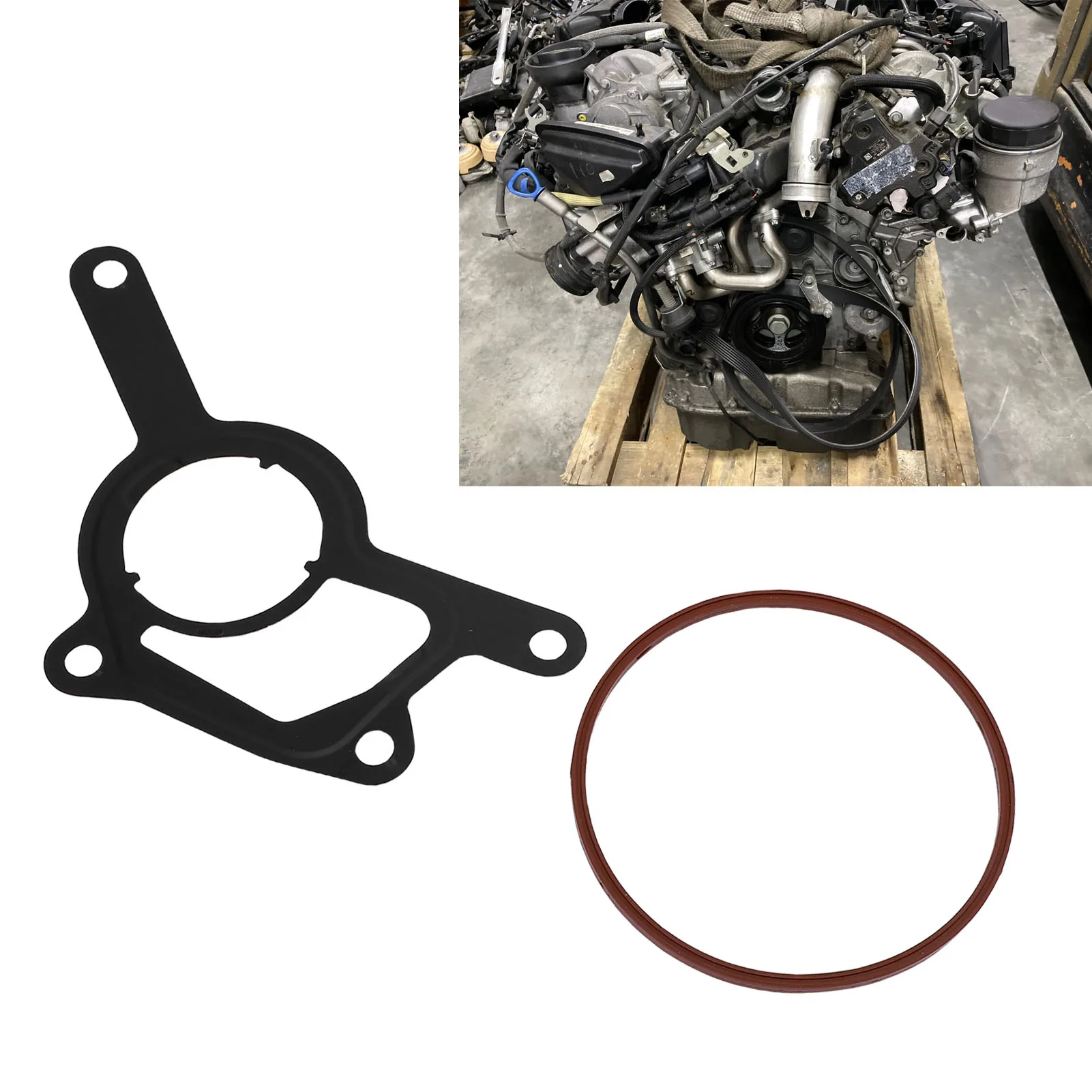 Vacuum Pump O Ring Gasket Kit OM642 Vacuum Pump Rebuild Kit Wearproof for Cars Replacement for E320 GL320 GL350