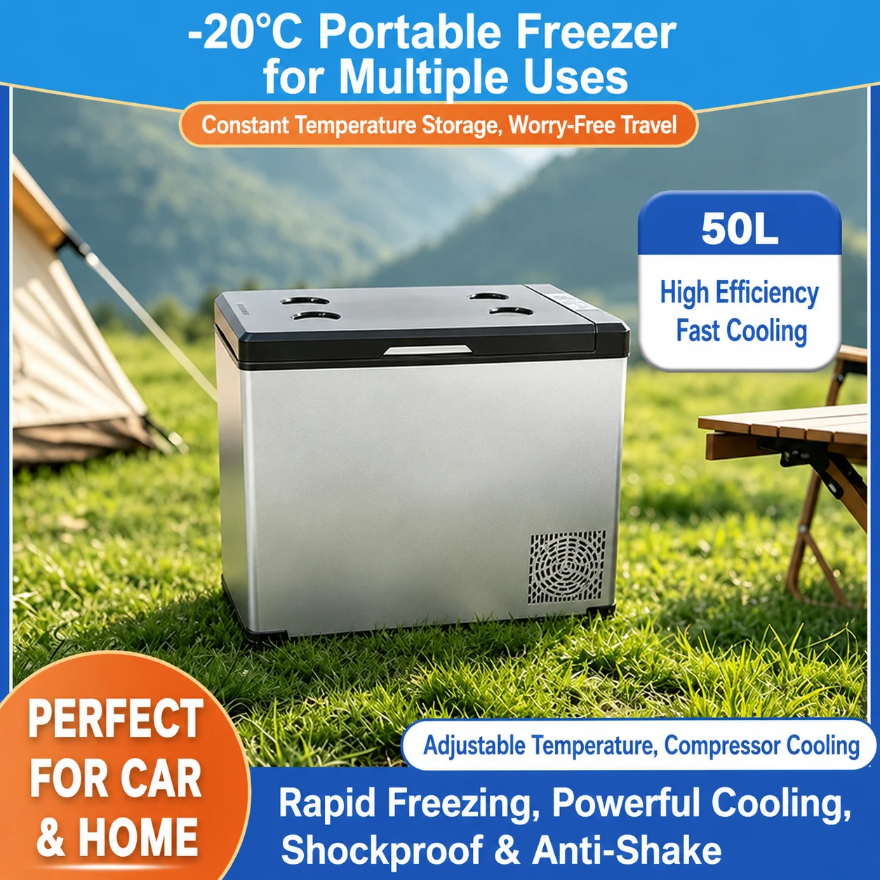 Portable 25L 30L Mini Outdoor  - Outdoor Camping Fridge ulasan dan harga