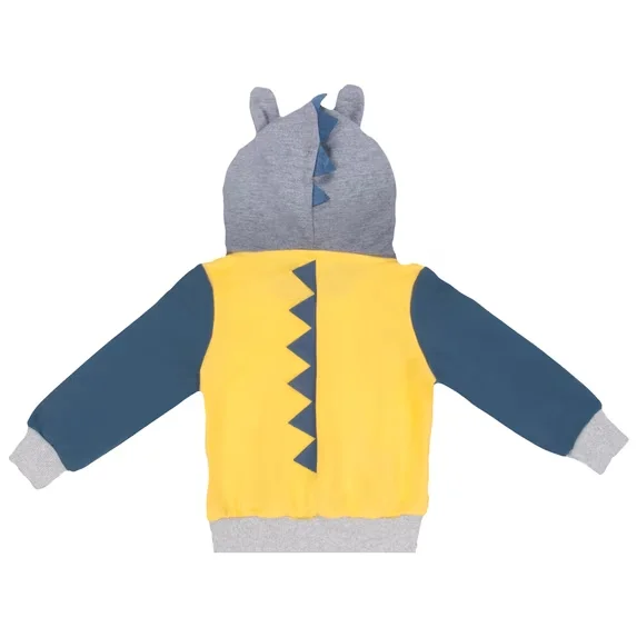 Little Hand Toddler Boys Jacket Cartoon 3D Dinosaur Animal Zipper Spring Autumn Hoodies Coat for Kids 2-7 Years Old