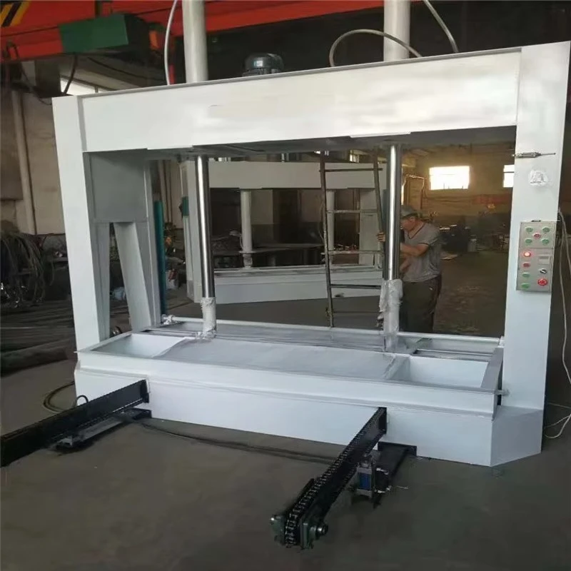 Woodworking Hydraulic Cold Press for Wooden Doors 100 Tons 1000mm Stroke Automatic Feeding Press