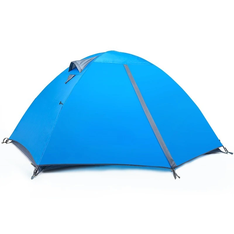 

Outdoor camping tent, double double-layer portable, couple windproof and breathable summer camp mountaineering tent