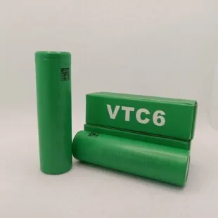 VTC6 3.7V 3000mAh rechargeable Li-ion battery, 18650 model for Sony US18650VTC6, 30A. Suitable for toys, flashlights, and tools.