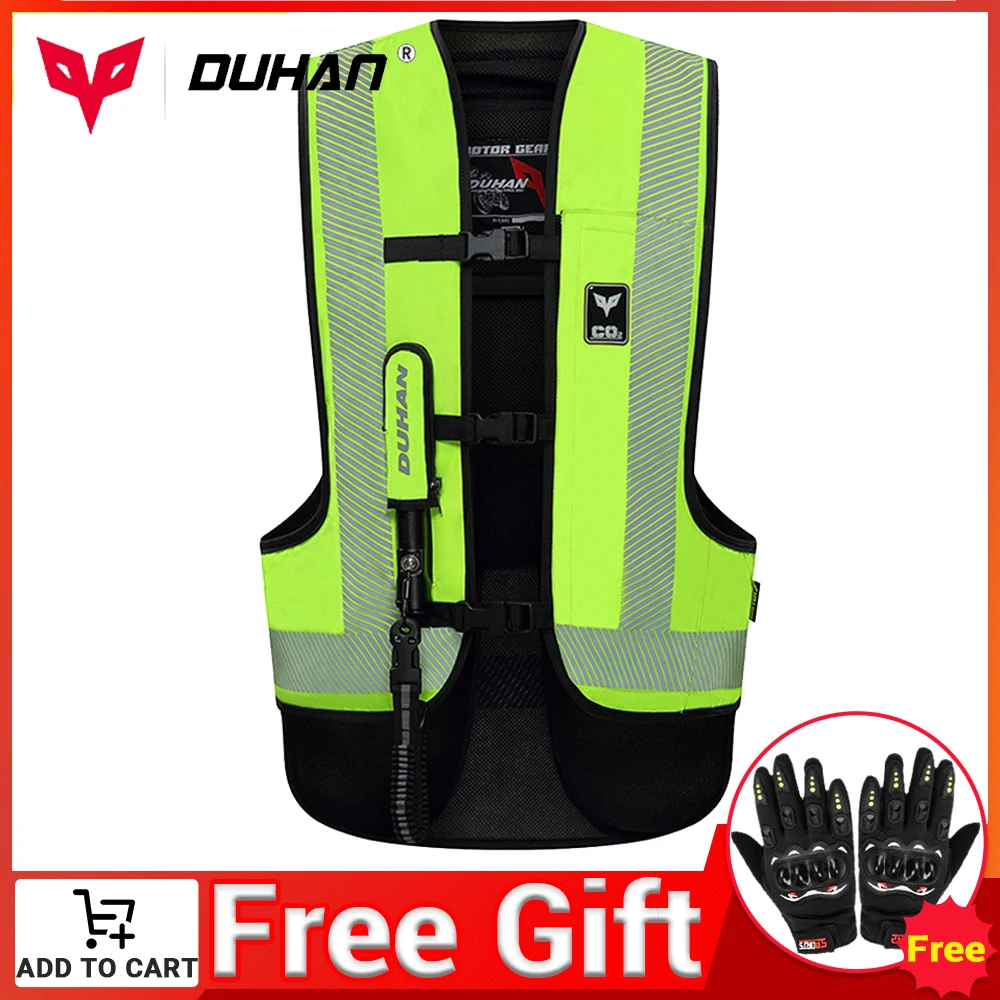 

DUHAN Motorcycle Vest Airbag Motorcycle Vest Air Bag System Protective Gear Reflective Motorbike Airbag Moto Vest