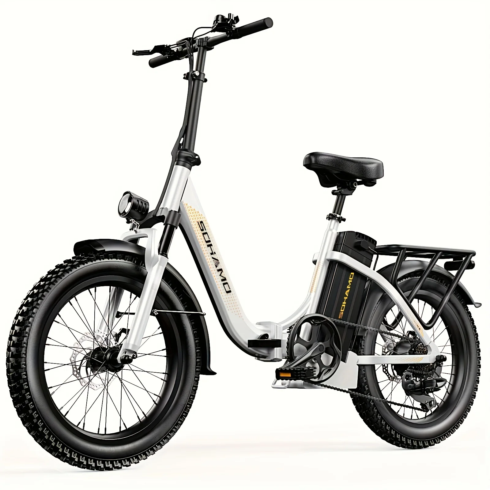 Loop Electric Bike Folding Bike For Adult Men Women, 750W Motor 19Mph Up To 40Miles | Large 48V 15Ah Removable Battery