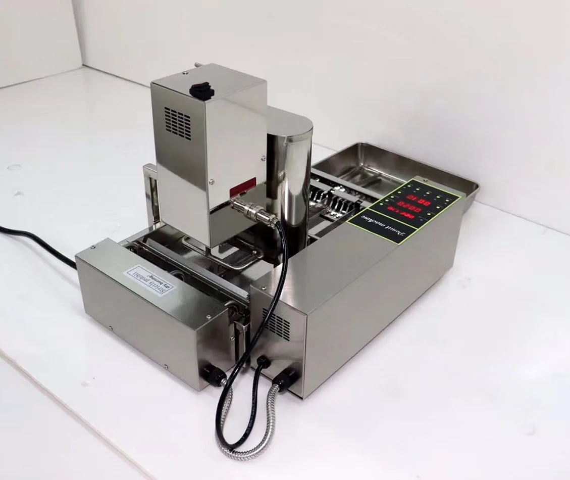 Automatic Doughnut Maker 2000W Electric Heating 4-Row Computer Control 1000-1700 Pcs/hr Donut Making Machine for Bakery