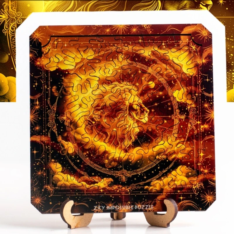 Leo Adult High Difficulty Alien Level 10 Puzzle of Irregular Wooden Hell Puzzle