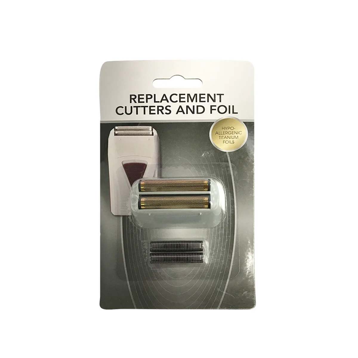 Folha de titânio e lâminas de barbear Shaver Head Sets para Andis 17155, 17150, 17200, Shaver-B, substituição profissional