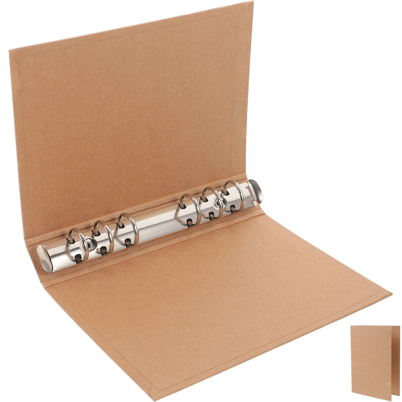 A6 Notebook Shell Kraft Paper Binder Cover Sturdy Anti-Slip Protective Case for Planner Journal Scrapbook Organizer Lightweight