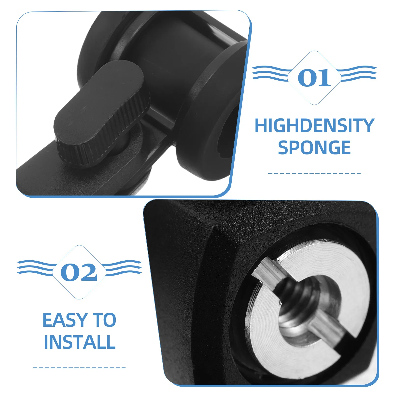 Broadcast Mic Shock Mount Clip 2Cm Handheld Microphone Holder Shock Absorbing Mount for Outdoor Interview Live Streaming Metal