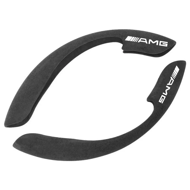 Coprivolante per auto in pelle scamosciata traspirante antiscivolo per Mercedes Benz AMG W176 W212 W168 W222 W204 W190 C300 Accessori auto